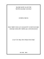 phát triển năng lực giải quyết vấn đề toán học cho học sinh lớp 9 thông qua chủ đề hàm số
