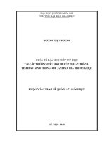 quản lý dạy học môn tin học tại các trường tiểu học huyện thuận thành tỉnh bắc ninh trong bối cảnh số hóa trường học