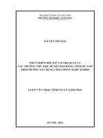 phát triển đội ngũ cán bộ quản lý các trường tiểu học huyện kim bảng tỉnh hà nam theo hướng xây dựng cộng đồng nghề nghiệp