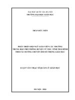 phát triển đội ngũ giáo viên các trường trung học phổ thông huyện vũ thư tỉnh thái bình theo xu hướng chuyển đổi số trong giáo dục