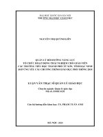 quản lý bồi dưỡng năng lực tổ chức hoạt động trải nghiệm cho giáo viên các trường tiểu học thành phố từ sơn tỉnh bắc ninh đáp ứng yêu cầu chương trình giáo dục phổ thông 2018