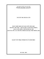 phát triển đội ngũ giáo viên tiểu học trường tiểu học trung học cơ sở wellspring quận long biên thành phố hà nội đáp ứng yêu cầu chương trình giáo dục phổ thông 2018