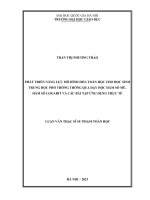 phát triển năng lực mô hình hóa toán học cho học sinh trung học phổ thông thông qua dạy học hàm số mũ hàm số logarit và các bài tập ứng dụng thực tế