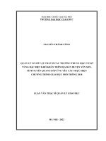 quản lý cơ sở vật chất ở các trường trung học cơ sở vùng đặc biệt khó khăn trên địa bàn huyện yên sơn tỉnh tuyên quang đáp ứng yêu cầu thực hiện chương trình giáo dục phổ thông 2018