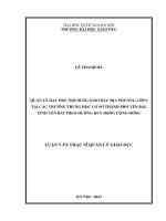 quản lý dạy học nội dung giáo dục địa phương lớp 6 tại các trường trung học cơ sở thành phố yên bái tỉnh yên bái theo hướng huy động cộng đồng
