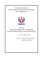 Tiểu luận công nghệ hàn của hãng Toyota