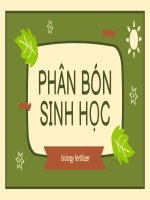 Phân bón sinh học