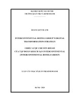 Intercontinental Hotels Group’s Digital Transformation Strategy = Chiếc Lược Chuyển Đổi Số Của Tập Đoàn Khách Sạn Intercontinental (Intercontinental Hotels Group).Pdf