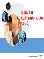 Bài giảng quản trị xuất nhập khẩu ( combo full slides 13 chương )
