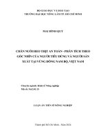 Chăn nuôi heo thịt an toàn - phân tích theo góc nhìn của người tiêu dùng và người sản xuất tại vùng Đông Nam Bộ, Việt Nam