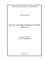 Quản lý xung đột xã hội ở Tây Nguyên hiện nay