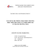 khóa luận tốt nghiệp xây dựng hệ thống nhận diện thương hiệu mới cho công ty tnhh thiết kế in nhanh trường thái