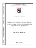 Nghiên cứu sử dụng tro xỉ nhiệt Điện chế tạo bê tông thủy công chống mài mòn và góp phần bảo vệ môi trường