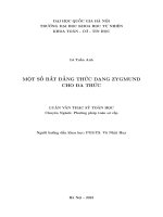 Một số bất Đẳng thức dạng zygmund cho Đa thức