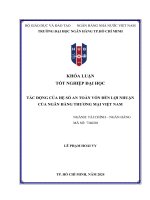 Tác Động của hệ số an toàn vốn Đến lợi nhuận của ngân hàng thương mại việt nam