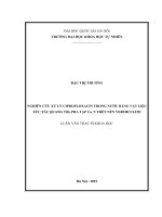 Nghiên Cứu Xử Lý Ciprofloxacin Trong Nước Bằng Vật Liệu Xúc Tác Quang Tio2 Pha Tạp Co, N Trên Nền Vermiculite.pdf