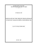 Đánh Giá Kết Quả Thực Hiện Quy Hoạch, Kế Hoạch Sử Dụng Đất Tại Quận Hà Đông, Thành Phố Hà Nội.pdf