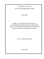 Nghiên Cứu Xác Định Thuốc Bảo Vệ Thực Vật Acetamiprid Bằng Phương Pháp Quang Phổ Hấp Thụ Phân Tử Uv-Vis Sử Dụng Dung Dịch Nano Vàng Được Ổn Định Bằng Polyme Điện Tích Dương Pdadmac....pdf