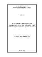 Nghiên Cứu Xây Dựng Thuật Toán Chlorophyll-A Cho Vùng Nước Biển Ven Bờ Tỉnh Bình Định Sử Dụng Ảnh Vệ Tinh Sentinel-2.Pdf