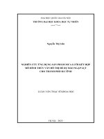 Nghiên Cứu Ứng Dụng Sản Phẩm Mưa Lưới Kết Hợp Với Mô Hình Thủy Văn Đô Thị Để Dự Báo Ngập Lụt Cho Thành Phố Hà Tĩnh.pdf