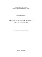 Bất Đẳng thức Đẳng cự tương Đối cho các mặt cực tiểu