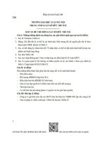 Đáp án môn luật shtt