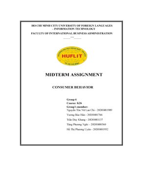 Midterm assignment consumer behavior phân tích các yếu tố tác Động Đến ...