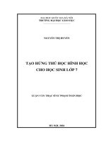 Tạo hứng thú học hình học cho học sinh lớp 7