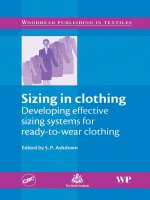 116 sizing in clothing   developing effective sizing systems for ready to wear clothing