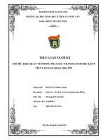 Khái quát về phong trào Đấu tranh giành Độc lập Ở việt nam giai Đoạn 1945 1975