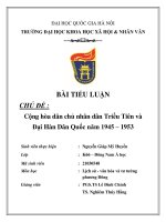 Cộng hòa dân chủ nhân dân triều tiên và Đại hàn dân quốc năm 1945 – 1953