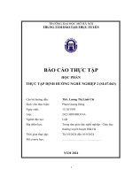 Báo cáo thực tập định hướng nghề nghiệp 2