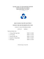 Báo cáo bài tập lớn giải tích 1 chủ Đề the second derivative test