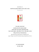 Tài liệu giảng dạy hướng dẫn Ôn thi olympic sinh viên toàn quốc môn hóa học tập 2 dung dịch   hóa học vô cơ   hóa học xanh