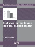 150 statistics for textile and apparel management