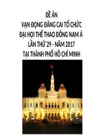 Đề Án Vận Động Đăng Cai Tổ Chức Đại Hội Thể Thao Đông Nam Á Lần Thứ 29 - Năm 2017 Tại Thành Phố Hồ Chí Minh