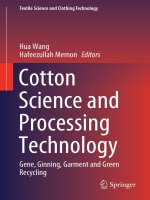 161 cotton science and processing technology gene, ginning, garment and green recycling