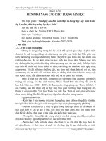 BIỆN PHÁP THI GVG CẤP TỈNH MÔN TOÁN