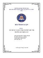 Bài thảo luận xây dựng và quản trị cơ sở dữ liệu thị trường bất Động sản