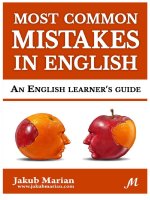 Most common mistakes in english book