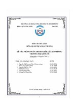 BÁO CÁO TIỂU LUẬN MÔN QUẢN TRỊ NGOẠI THƯƠNG ĐỀ TÀI PHÒNG NGỪA TRANH CHẤP, LỪA ĐẢO TRONG THƯƠNG MẠI QUỐC TẾ