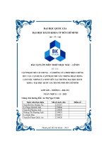 CẶP PHẠM TRÙ CÁI CHUNG – CÁI RIÊNG CỦAPHÉP BIỆN CHỨNG DUY VẬT. VẬN DỤNG CẶP PHẠM TRÙ NÀY TRONG HOẠT ĐỘNG LÀM VIỆC NHÓM CA SINH VIÊN TẠI TRƯỜNG ĐẠI HỌC BÁCH KHOA - ĐẠI HỌC QUỐC GIA THÀNH PHỐ HỒ CHÍ MINH