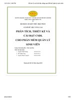 BAI BAO CAO KET THUC HOC PHAN CO SO DU LIEU NANG CAO PHAN TICH, THIET KE VA CAI DAT CSDL CHO PHAN MEM QUAN LY SINH VIEN