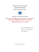 MÔN HỌC ẨM THỰC VIỆT NAM TIỂU LUẬN TÌM HIỂU BỮA CỖ NGÀY TẾT CỦA ẨM THỰC 3 MIỀN, SO SÁNH ĐIỂM KHÁC BIỆT CỦA ẨM THỰC 3 MIỀN THỂ HIỆN QUA CÁC MÓN ĂN