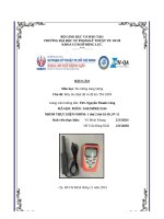 BÁO CÁO Môn học Đo lường năng lượng Chủ đề Máy đo nhiệt độ và độ ẩm TM-183N