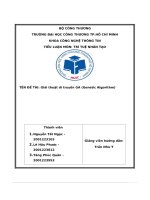 Tên Đề tài  giải thuật di truyền ga (genetic algorithm)