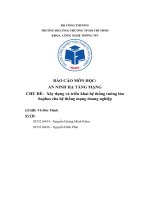 Chủ Đề  xây dựng và triển khai hệ thống tường lửa sophos cho hệ thống mạng doang nghiệp