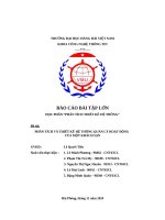 BÁO CÁO BÀI TẬP LỚN HỌC PHẦN PHÂN TÍCH THIẾT KẾ HỆ THỐNG Đề tài PHÂN TÍCH VÀ THIẾT KẾ HỆ THỐNG QUẢN LÝ HOẠT ĐỘNG CỦA MỘT KHÁCH SẠN
