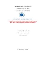 MÔN HỌC HÓA SINH HỌC THỰC PHẨM CHUYÊN ĐỀ SỰ CHUYỂN HÓA MS THEO CON ĐƯỜNG OXI HÓA TRỰC TIẾP ( CHU TRÌNH PENTOSE PHOSPHATE)