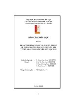 PHÂN TÍCH DÒNG CHẢY VÀ ÁP SUẤT TRONG HỆ THỐNG ĐƯỜNG ỐNG VẬN CHUYỂN DẦU TỪ MỎ KHAI THÁC ĐẾN NHÀ MÁY LỌC DẦU